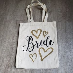 Canvas Bride Tote Bag